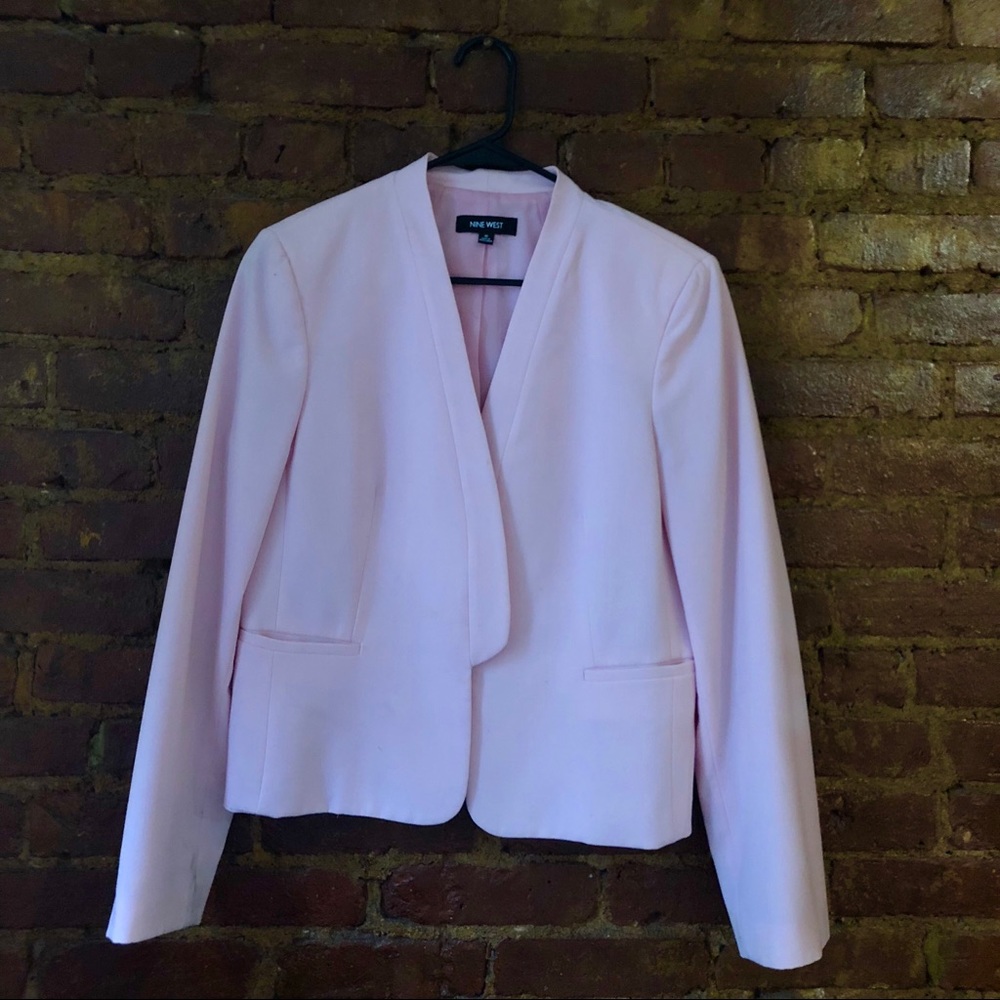 Nine West pale pink blazer size 10